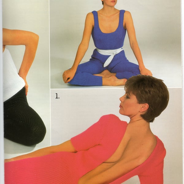 VINTAGE KNITTING PATTERN Ladies Aerobics Outfit