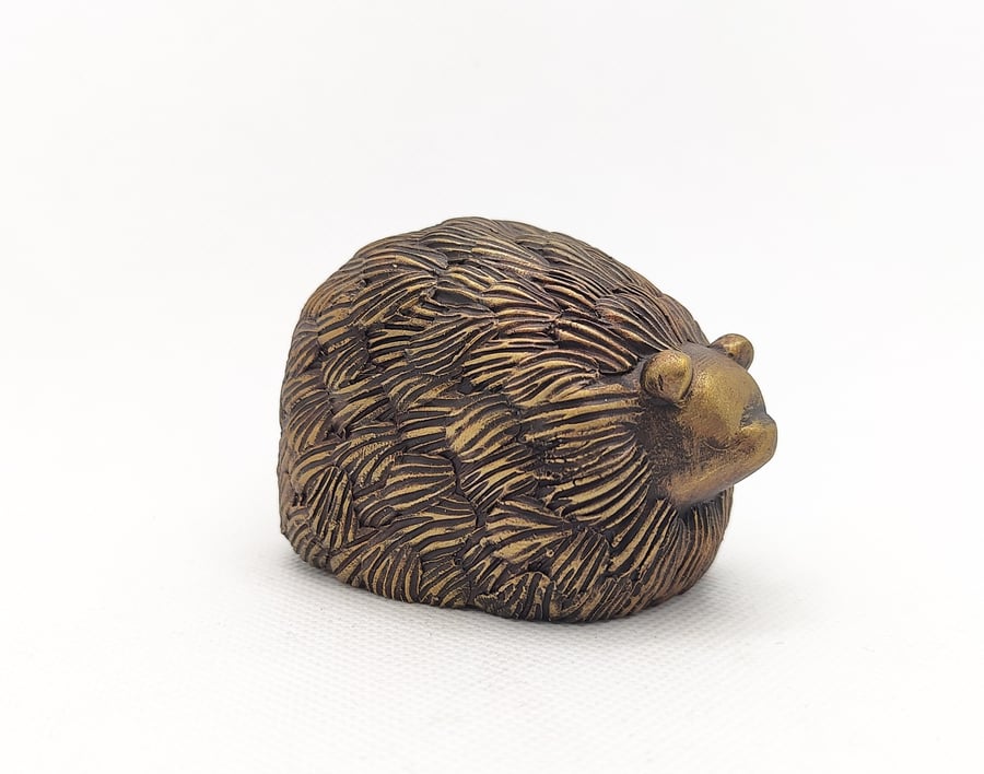 Small Bear Figurine with Antique Bronze Effect