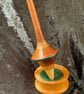 Support spindle set in mixed hardwoods