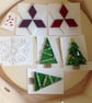 Lilac & White Fused Glass Star Christmas Tree Decoration - Image 4