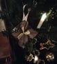 Motorcycle Christmas Folded Fabric Tree Ornament, Biker Tree Decorations - Image 2