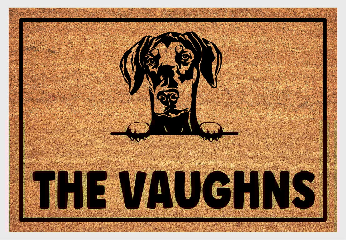 Dobermann Pinscher Door Mat - Doberman Pinscher Welcome Mat - 3 Sizes