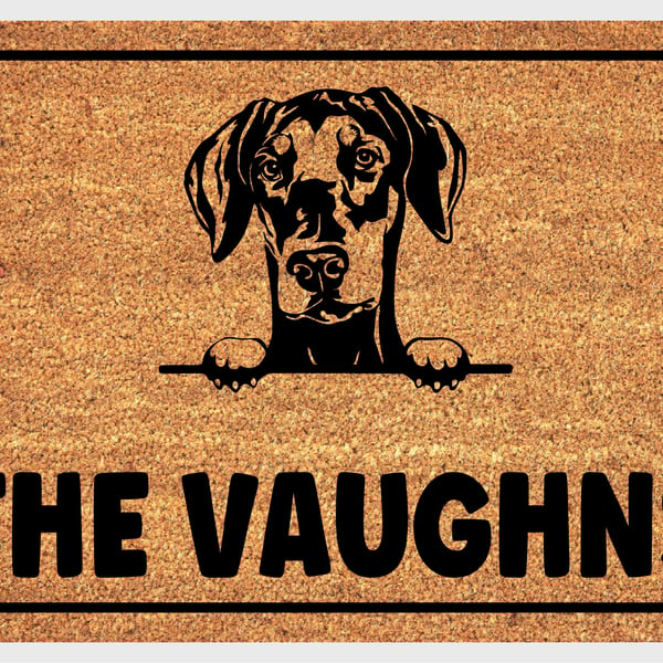 Dobermann Pinscher Door Mat - Doberman Pinscher Welcome Mat - 3 Sizes