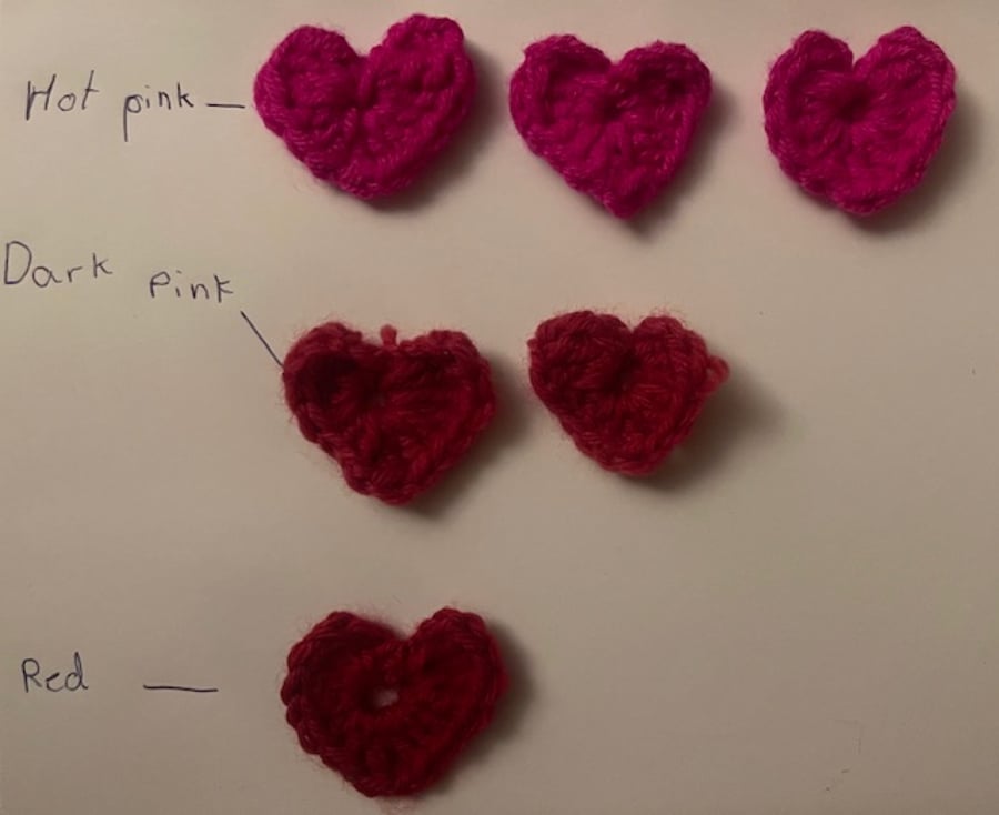  cute crochet hearts