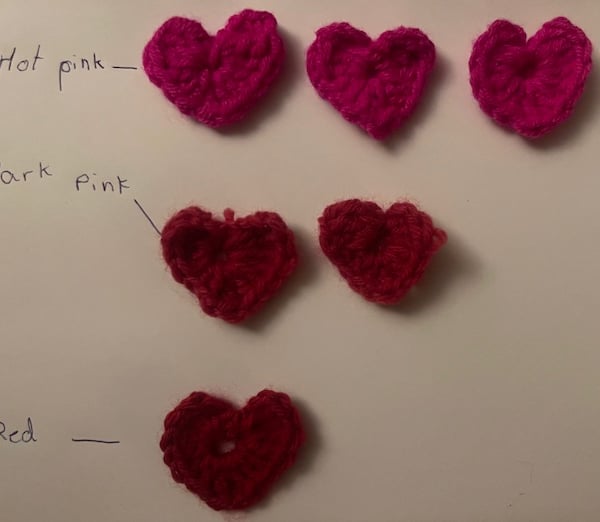  cute crochet hearts
