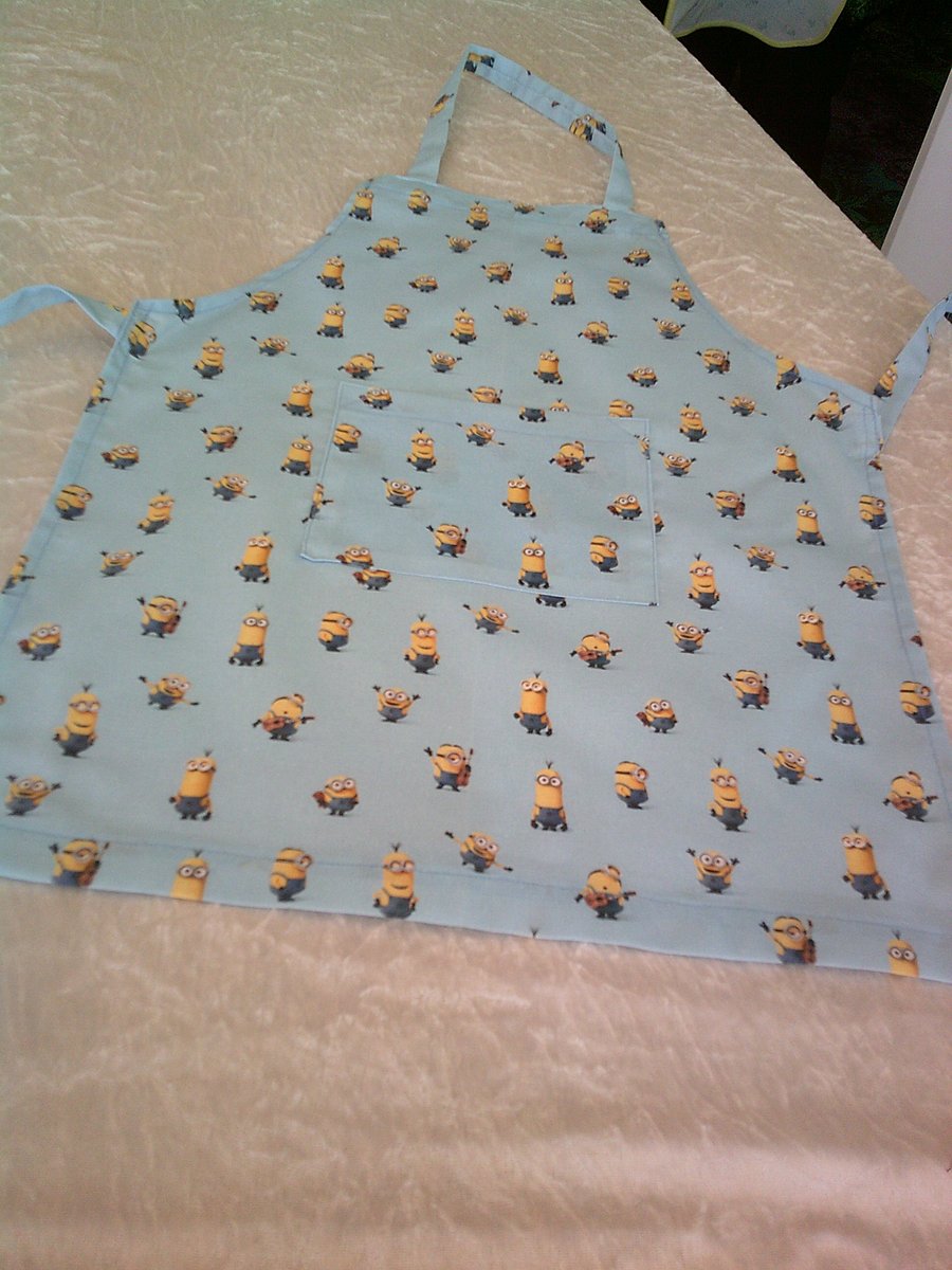 Minions on Blue Child's Apron