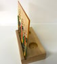 Sunset meadow, fused glass free standing art panel  - Image 5