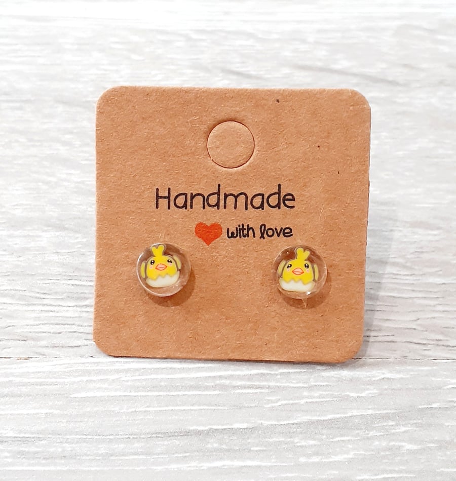 Easter Chick Stud Earrings 