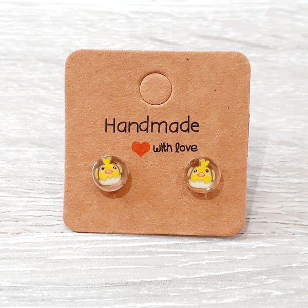 Easter Chick Stud Earrings 