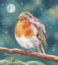 Ceramic robin ornament - hanging bird ornament, Christmas tree robin ornament  - Image 7
