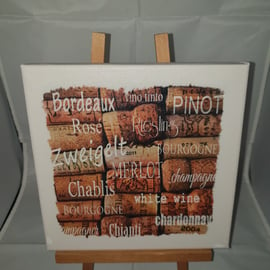 Wine cork canvas 