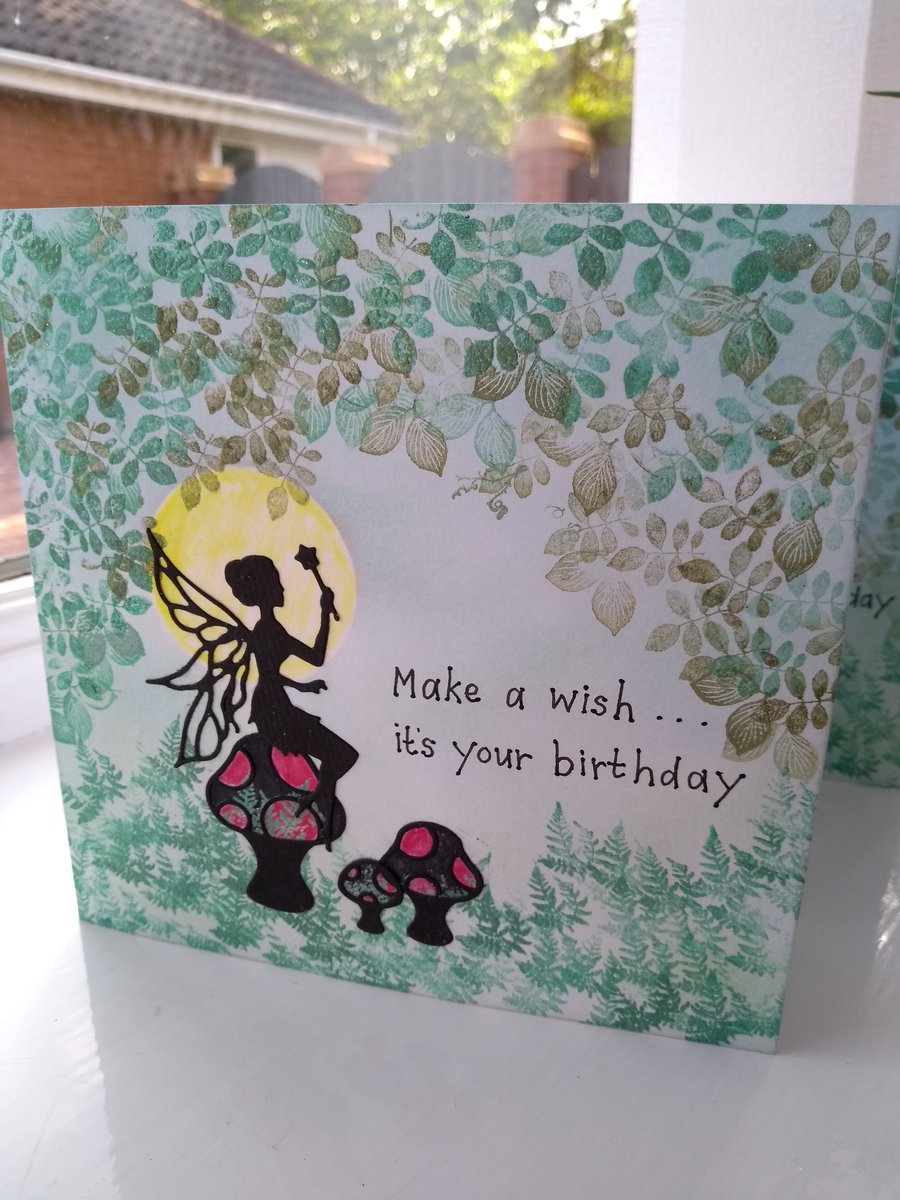 Magical fairy birthday card