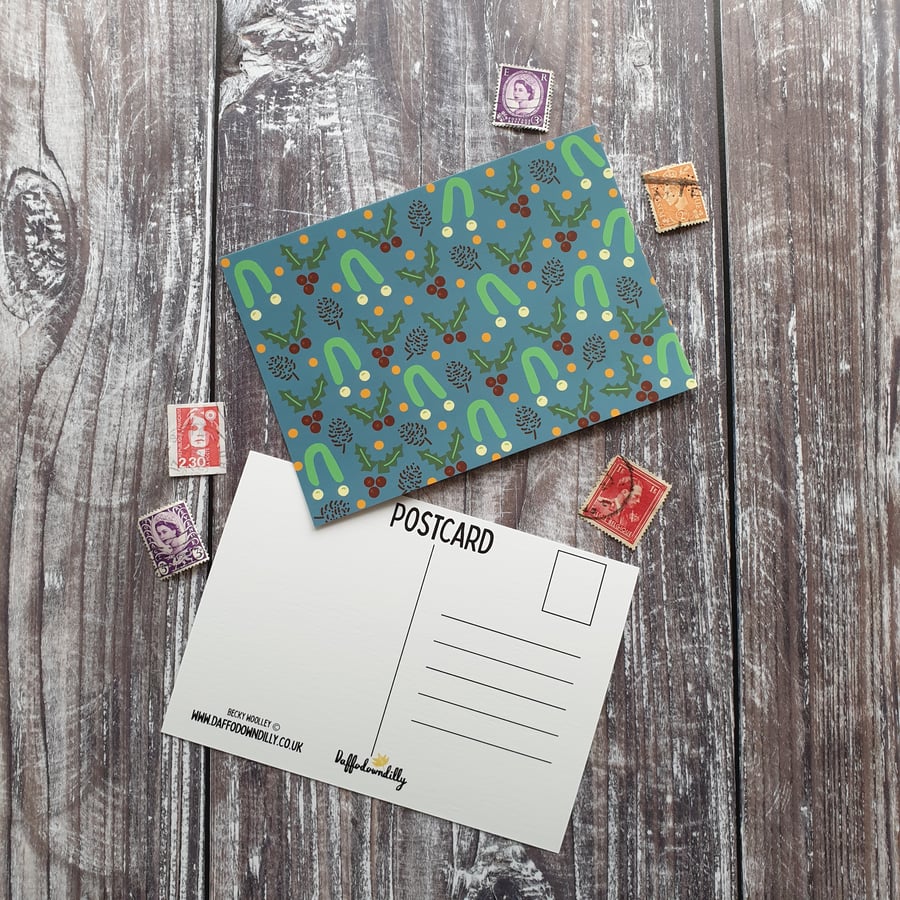 Christmas Berries - Christmas Postcard