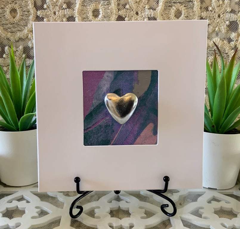 Silver Heart Bespoke Occasion Card.