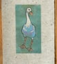 Goose linocut print - Image 1