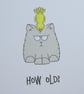 Grumpy Cat Birthday Card - How Old? - Image 3