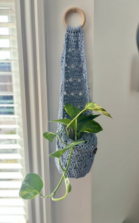 Crochet Hanging Planter Pod