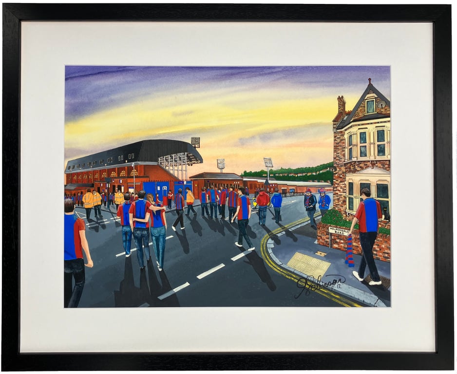 Crystal Palace Selhurst Park, Framed Football Art Print. 20" x 16" Frame Size