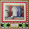 Football Kit  - 8x8" Birthday Card