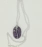 Handcrafted Wire Wrapped Amethyst,Minimalist,Single Bead pendant,Spirituality - Image 3