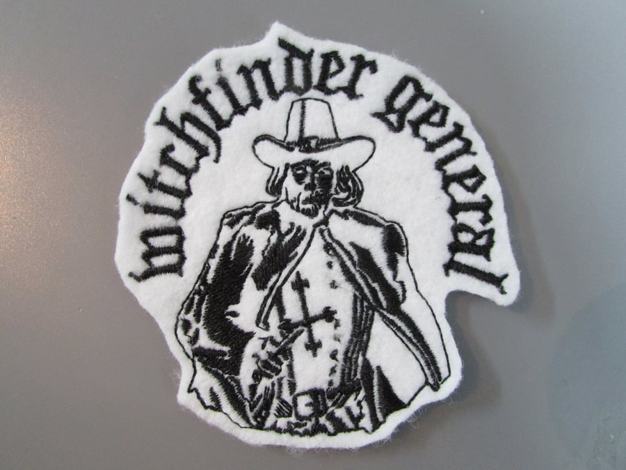 Witchfinder General Embroidered Sew on Applique Patch