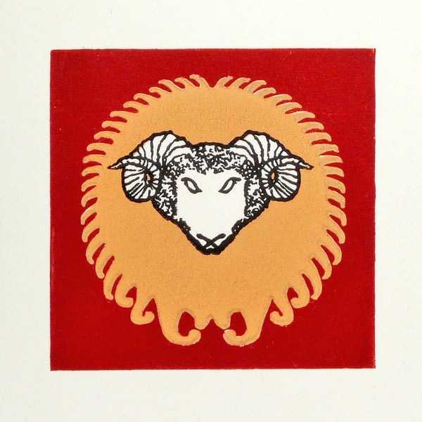 Golden Fleece Linocut