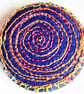 Buttons 1 inch button Hand Dyed Silks and Cottons Free Machine Embroidery Button - Image 1
