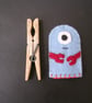 Robot Felt Finger Puppet Hand Sewn - Image 3