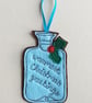 Felt Hot Water Bottle Christmas Tree Decoration - Image 2