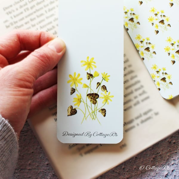 Celandine Flower Bookmark - Double Sided 