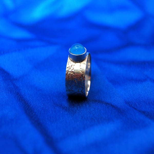 Silver and Blue Agate