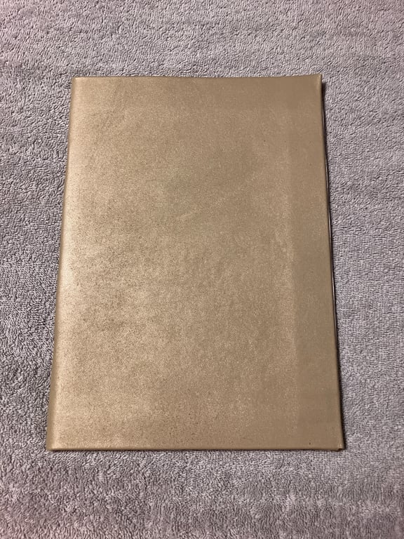 A4: Softcover Shimmery Gold Coloured leatherbound Sketchbook - FREE SHIPPING
