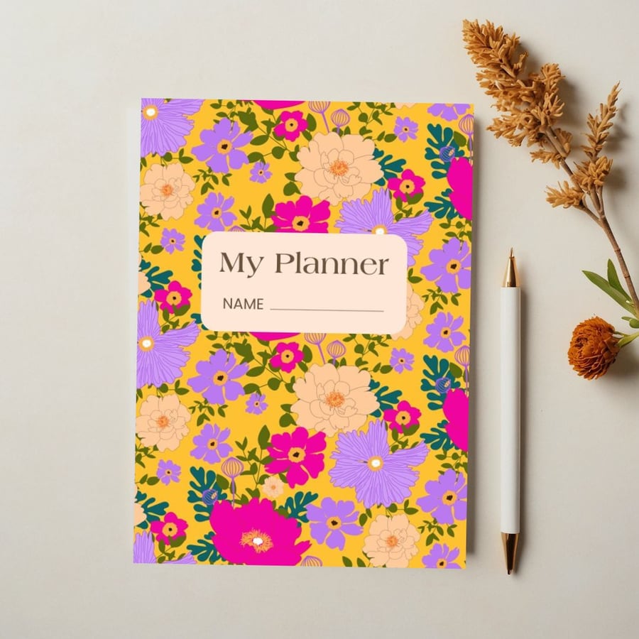 Sunshine Florals Printable Planner PDF