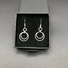 925 Silver Double Hoop Earrings