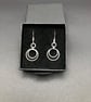 925 Silver Double Hoop Earrings - Image 5