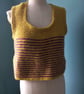 Hand knitted. Tank top size 10 - 12