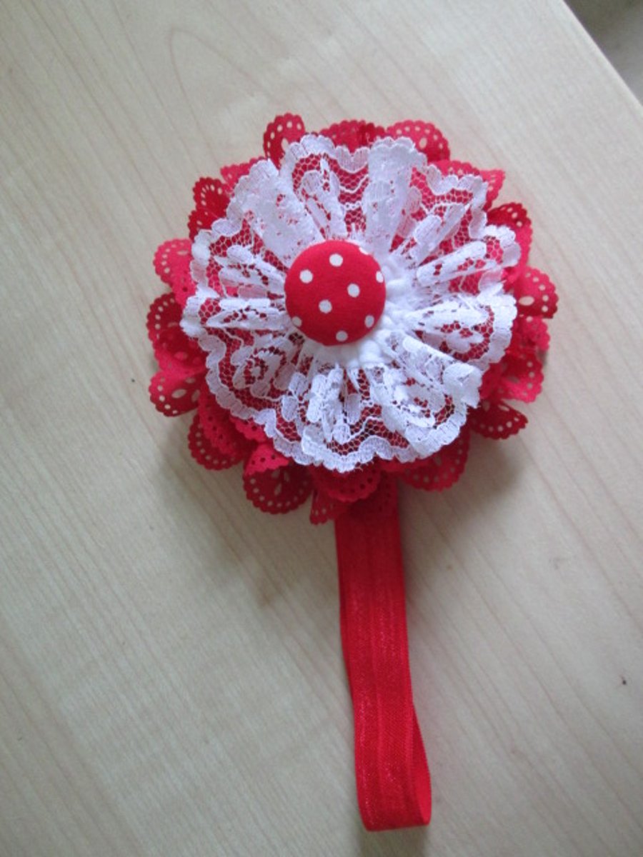 Flower hair band