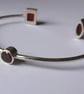 Geometric garnet bracelet - Image 1