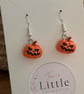 Pumpkin Dangle Earrings, Pumpkin Charms, Halloween, Handmade Jewellery - Image 2
