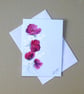 oiginal hand painted floral greetings card. ( FA 502 D1 )