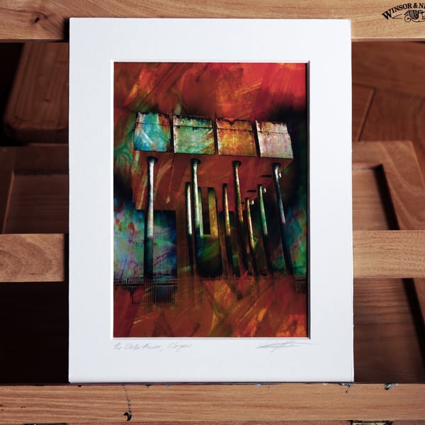 The Water Tower, Glasgow. Fine Art archival print mounted.