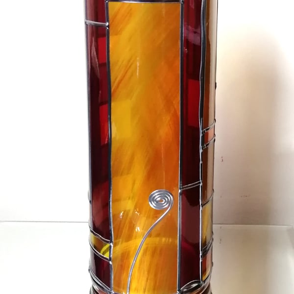 Passion Stained Glass Flower Vase