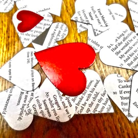 200 Romeo and Juliet Paper  Heart  Die Cuts Table Confetti