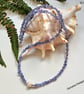 Designer A Grade Tanzanite Nugget & Freshwater Pearl Sterling Silver Necklace - Image 4