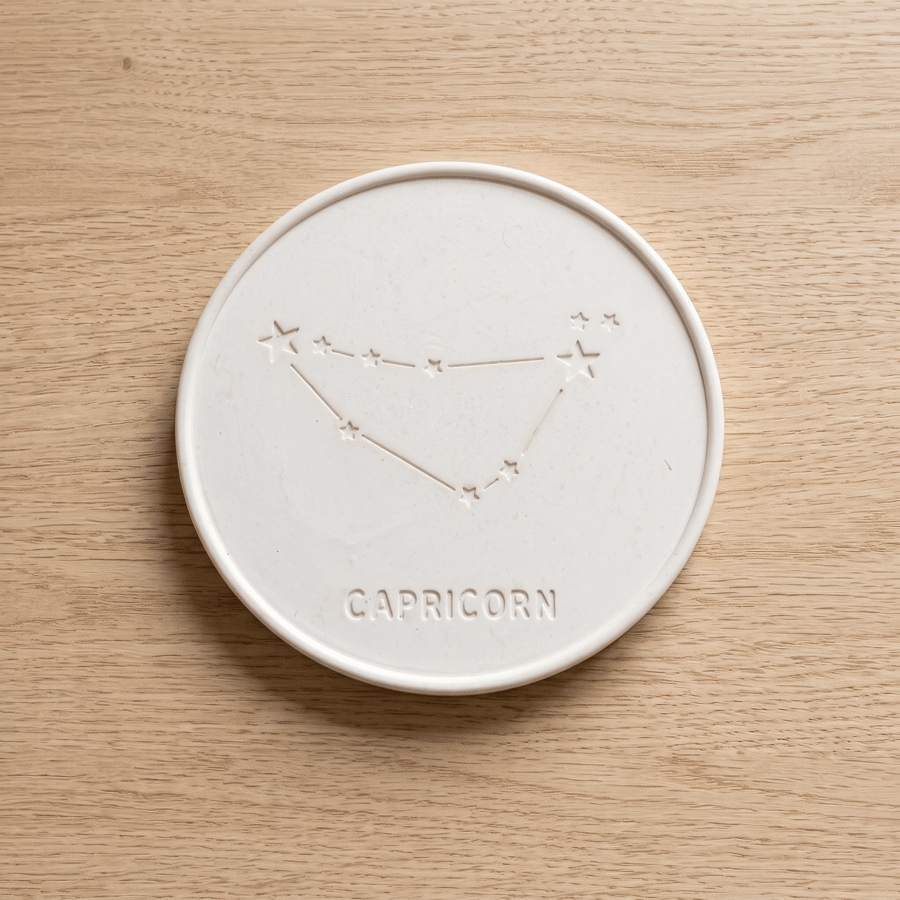 Capricorn Star Sign Drinks Coaster - Sign of the Zodiac Birthday Gift