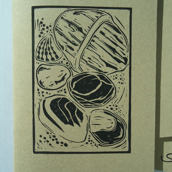 'Seaside Treasure' Hand Printed Sketchbook