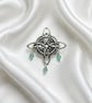 Blue Phosphor Brooch