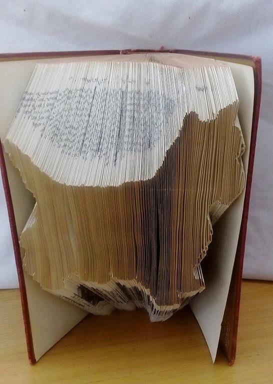 West Highland White Terrier (Westie) MMF Book Folding Pattern - EMAILED PDF