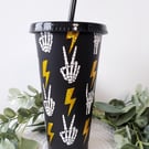 Personalised Skeleton Lightning Bolt Cold Cup 24oz 