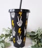 Personalised Skeleton Lightning Bolt Cold Cup 24oz 